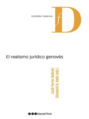 cover image of El realismo jurídico genovés